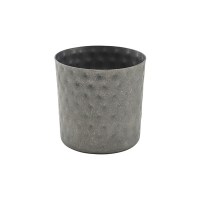 Vintage Stainless Steel Hammered Serving Cup